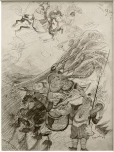 Chinoiserie (kinesiska krigare) av James Sidney Ensor