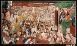Kristi intåg i Bryssel 1889 av James Ensor