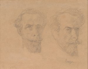Dubbelt självporträtt av James Ensor