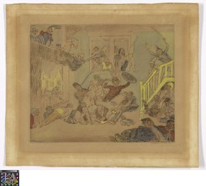 Kampf der Läuseköpfe Verlangen und Gebacken av James Ensor