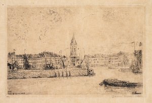 Utsikt över Oostende i öster av James Ensor
