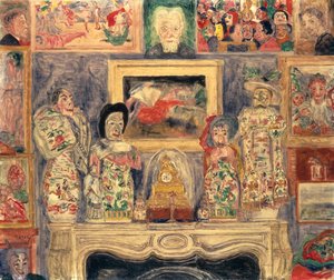 Interiör med tre porträtt av James Ensor