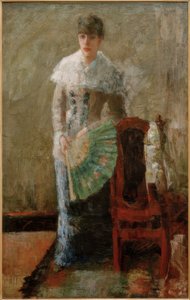 Damen med fläkten av James Sidney Ensor