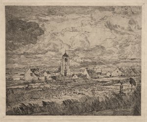 Stor vy över Mariakerke av James Ensor