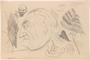 Man i profil av James Ensor