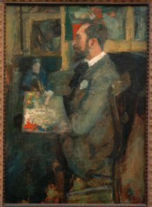 Porträtt av Théo Hannon av James Sidney Ensor