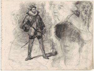 Spansk soldat och fyra ansikten av James Ensor