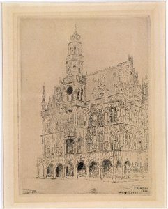 Stadshuset i Oudenaarde av James Ensor