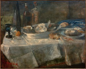 Stilleben med ostron av James Sidney Ensor