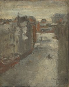 Van Iseghemlaan i snön av James Ensor