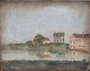 Trädgården vid Café Tivoli i Oostende av James Ensor