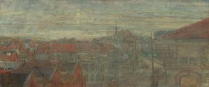 Utsikt över Phnosia. Lysande vågor och vibrationer av James Ensor