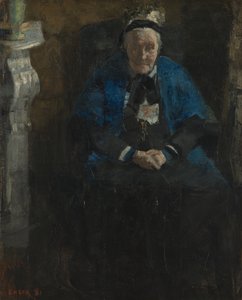 Kvinna med blå sjal av James Ensor