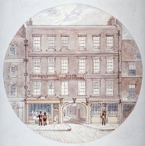 22 och 23 Farringdon Street, City of London, c1855.