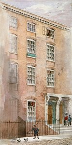 Hus i Crane Court, nära Fleet Street, City of London, 1840.