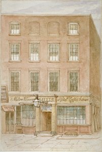 The Mitre Tavern, kafé och hotell på Mitre Court, Fleet Street, City of London, 1850