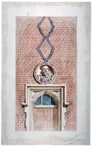Van Dun Almshouses, Caxton Street, London, 1852. av James Findlay