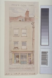 Vy över Mitre Court, Fleet Street, som visar John