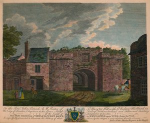 "En utsikt över West Gate i Newcastle upon Tyne, från väst", c1780, 1905.