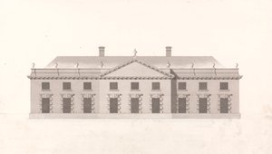 Oidentifierat kontor eller stall: Fronthöjd av James Gibbs
