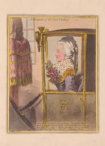 En bukett av det senaste århundradet, pub. 1802 (handfärgad gravyr)