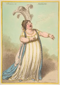 En Bravura Air. Mandane den 22 december 1801. av James Gillray
