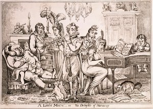 A Little Music or The Delights of Harmony, graverad av William Brocas, tryckt i London av J. Sidebotham, 1810.