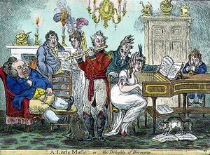 "A Little Music, or the Delights of Harmony", pub. av Hannah Humphrey av James Gillray