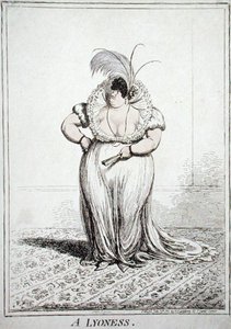 A Lyoness, publicerad av Hannah Humphrey 1801 (etsning med akvatint) av James Gillray