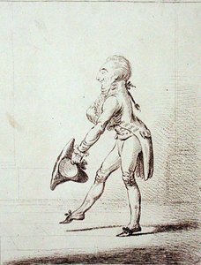 En ceremonimästare, publicerad av Hannah Humphrey 1803 (etsning) av James Gillray