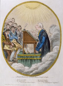 En småprofessor i modern historia, publicerad av Hannah Humphrey 1810 (etsat med akvatint)