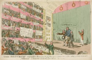 Acting Magistrates commiting themselves, deras första framträdande på National Theatre Covent Garden 1809.