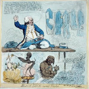 Black-Dick blev Taylor av James Gillray