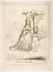 Characters in High Life, 20 juni 1795. av James Gillray