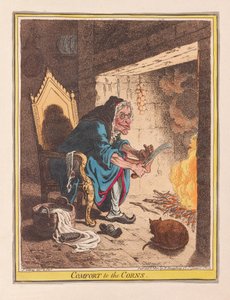 Comfort to the Corns, pub. 1800 (handfärgad gravyr)