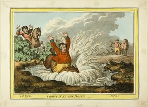 Kommer in vid döden av James Gillray