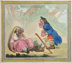 Cymon und Iphigenia, utgiven av Hannah Humphrey 1796 (handfärgad etsning)