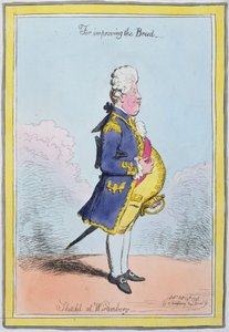 För att förbättra rasen, skissad i Wirtemberg, publicerad av Hannah Humphrey 1796 (handfärgad etsning)