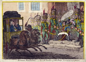 TYSK NONCHALENCE – ELLER VEXATION AV LITT BENEY. 1803 (gravyr) av James Gillray