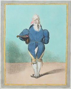 H.R.H. prinsen av Wales (1762-1830) publicerad av Hannah Humphrey 1802 (handfärgad etsning)