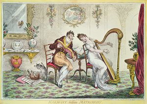 Harmony before Matrimony, 1805 (färggravyr)