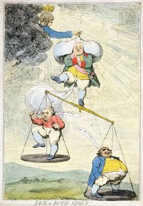 Jack a Both Sides, publicerad av William Humphrey 1783 (handfärgad etsning)