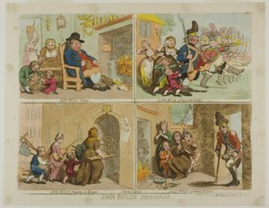 John Bulls framsteg av James Gillray