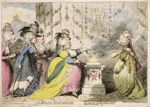 La Belle Assemblee, utgiven av Hannah Humphrey 1787 (handfärgad etsning)