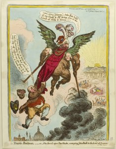 Den Djävulslama av James Gillray