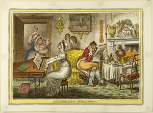 Äktenskap-Harmonik av James Gillray