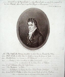 Mr Thomas Ogle, publicerad av Hannah Humphrey 1801 (etsning) av James Gillray