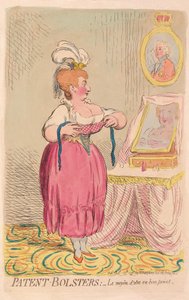 Patent-Bolsters: Sättet att vara i bra form, pub. 1791 (handfärgad gravyr)
