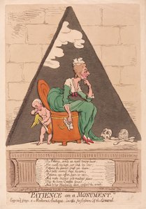 Tålamod på ett monument, pub. 1791 (handfärgad gravyr)