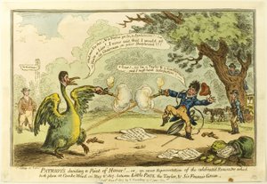 Patrioter - avgörande punkt för heder! av James Gillray